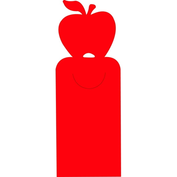 SHAPES ETC.  Die-Cut Bookmarks - Apple