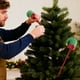 thumbnail image 1 of Hogar y cocina, Decoración del hogar, Decoración navideña, Adornos y telas navideñas de gorros de Papá Noel para decoración de escenas, recortes de imitación de tela, 1 of 6