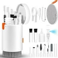 thumbnail image 2 of FURNIX Multi-Functional Electronics Cleaner,Phone Laptop Screen Care Tool,Retractable Keyboard Brush,Portable Device Cleaning Tool,Camera Earbud Cleaner,Mist Spray Electronics Cleansing Kit White, 2 of 8