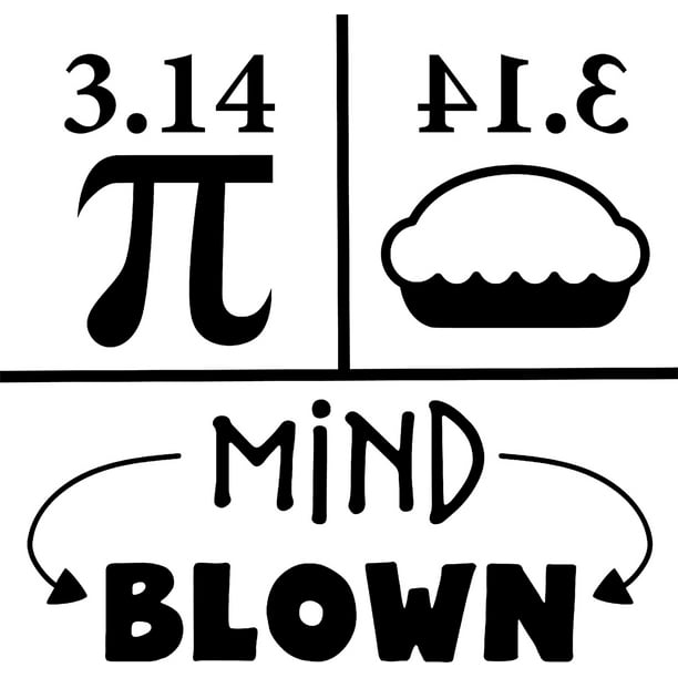 Pi Flipped Spells Pie Mind Blown Funny Math Wall Decals for Walls Peel and Stick wall art murals Black Medium 18 Inch Pi Flipped Spells Pie Mind Blown Funny Math Wall Decals for Walls Peel and Stick wall art murals Black Medium 18 Inch