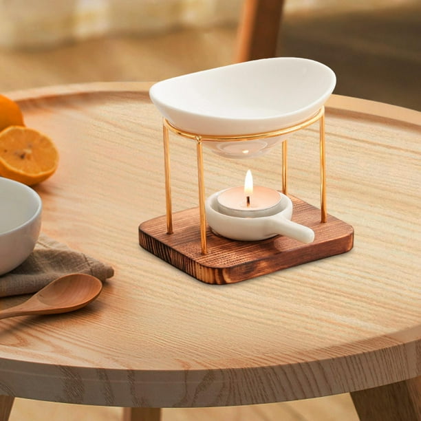 Quemador de aceite esencial Macarena difusor de aceite multifuncional candelabro para velas de té interiores