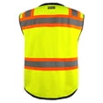 thumbnail image 4 of Kasa Style Class 2 High Visibility Safety Unisex Vest Durable Hi Vis Gear 8 Pockets, Reflective Stripes Construction, Night Work Outdoor, 4 of 7