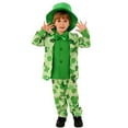 thumbnail image 6 of WOYY St. Patrick's Day Outfits for Boys Party Green Suit Jacket Pants Set with Hat boys Clothing Sets, Sizes 10-12, 6 of 6