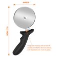thumbnail image 4 of Pizza Cutter Wheel, Stainless Steel Slicer, 9.33-Inch Super Heavy 173g, Sharp Funny Classic Cutters, Kitchen Gadget With Finger Guard Protects, for Pizza Lovers for Easy Dishwasher Cleaning, 4 of 7