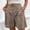 *Khaki, variant on ClodeEU Women's Elastic Waist Knee Length Shorts,Straight Leg Casual Loose Short A-Blue,Womens Plus XXL