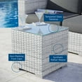 thumbnail image 3 of Modway Convene Outdoor Patio Side Table in Light Gray, 3 of 6