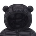 thumbnail image 4 of Gubotare Toddler Jackets for Girls Baby Girls Boys Light Puffer Winter Coat with Hoods Kids Jackets Fall Outwear for Infant Outdoor Warm Outerwear Size 18 24 Months (Black,18-24 Months), 4 of 6