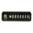 thumbnail image 2 of StarTech.com 7 Port USB 2.0 Hub, Metal Industrial USB-A Hub (7x USB-A) with ESD & Surge Protection, Extended Operating Temp -40 to 185 F, Din Rail/Wall/Desk Mountable, USB Expander, Rugged 7 x USB 2.0 - Hub - - Din rail Mountable - DC power - TAA Compliant - for P/N : ITB20D3250, 2 of 8