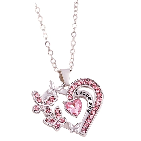 DESIGNICE Best Gifts for Women, Heart Necklace Mom Grandma Necklace, Birthday Mothers Day Valentine's Day Jewelry Gifts for Mom Grandma Wife from Daughter Son