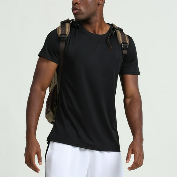 CEHVOM Men's Short Sleeve T-shirt Running Sports Leisure Quick Drying Sportswear