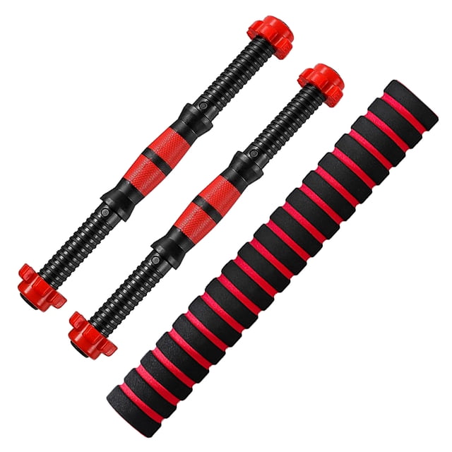 Barre à Poignée Filetée pour Haltère, Barre d'Extension, Ensemble de Barre Réglable pour Haltère pour Haltérophilie, Gym à Domicile, Mise en Forme, Exercice