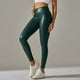 thumbnail image 4 of Pantalones de yoga de cuero PU de cintura alta para mujer - Ajuste compresivo con bolsillos, adecuados para uso informal y ejercicio - Tallas S-XL, 4 of 6
