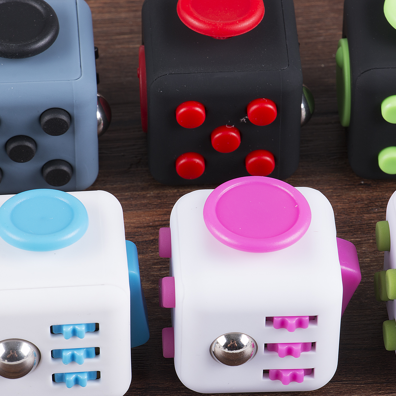 Focusnorm Dice 6 Sides Fidget Toys Cube Relieves Stress And Anxiety Cube Toys Walmart Com