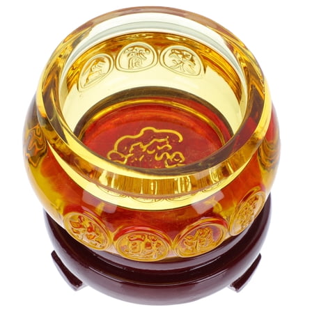 Cornucopia Ornament Desktop Ingot Treasure Basin Golden Bowl Office