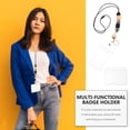 thumbnail image 3 of YSNOOWE 1Jgo Credenciales Vertical Con Lanyard Multicolor Transparente, 3 of 8