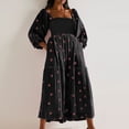 thumbnail image 1 of Fankiway Femmes Haut-Parleur Décontracté et Confortable 3/4 Manches Imprimé Grande Robe Plus Robes de Taille pour les Femmes Courbes Robes de Printemps pour les Femmes 8872, 1 of 6