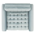 thumbnail image 4 of SAFAVIEH Amaris Mid-Century Modern Tufted Accent Chair, Slate Blue, 4 of 7