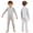Grey, variant on Miaeowve Kids Boys Girls Jumpsuits Special Needs Adaptive Clothing Long Sleeve Full Length Back Zipper Stripes Jumpsuit Red 16