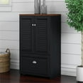 thumbnail image 2 of Pemberly Row Storage Cabinet w/ File Drawer in Black & Cherry - Engineered Wood, 2 of 7
