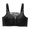 Black, variant on Woman Solid Color Comfortable Summer Womens Bras Hollow Out Perspective Everyday