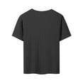 thumbnail image 4 of Rvwovn Men's Crew Neck T-Shirt - Cable Knit Textured Short Sleeve Tops for Casual Summer, Sizes S-3XL, 4 of 4