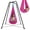 Deep Pink, variant on G TALECO GEAR Sensory Swing with stand and Pod Swing, Sensory Chair Indoor and Outdoor, x-Shaped Swing Set for Backyard, Metal Hammock Chair Stand for Kids &Adults, 330LBS, Blue
