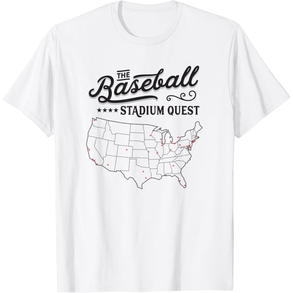 T-shirt The Baseball Stadium Quest T-Shirt mens t shirt,black,women,funny,misfits,men,journey