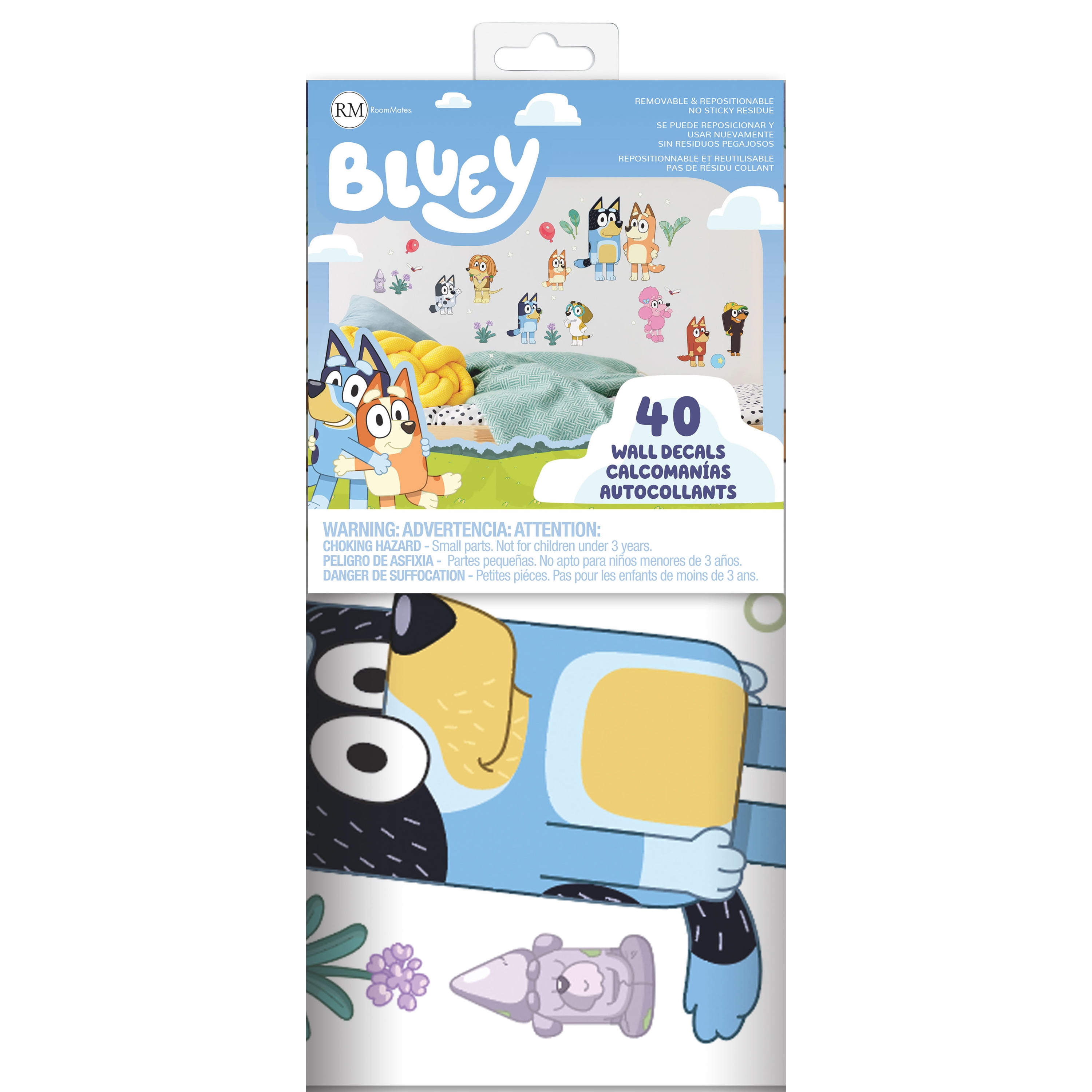 RoomMates Bluey Family & Friends Peel and Stick Wall Decals