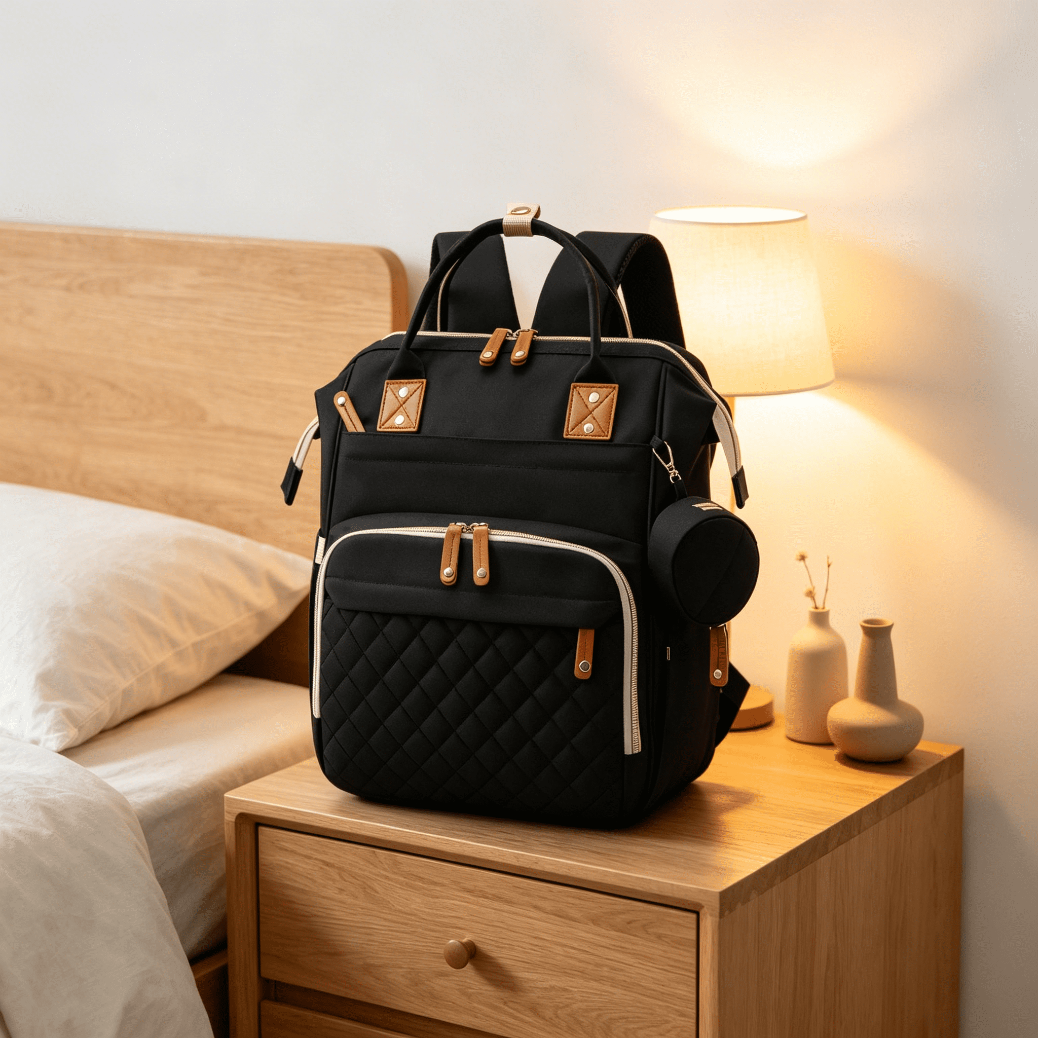 GASTROPOD 2026 New Backpack Diaper Bag,Detachable Strap Baby Bag,Diaper Pockets Diaper Bag Tote for Baby Essentials, Outdoor Trips, Daily Use, Travel, Hands-Free Carrying