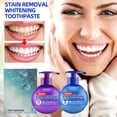 thumbnail image 2 of Baking Soda Toothpaste Whitening, Teeth Stain Remover Toothpaste Fluoride Free, Intensive Stain Removal Whitening Toothpaste, Natural Blueberry Refreshing Toothpaste Strong Cleaning, 2 of 5