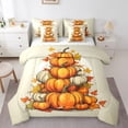 thumbnail image 1 of YST Fall Pumpkin Printed Comforter Set, 7-Piece Bedding Accessories, King, 1 of 4