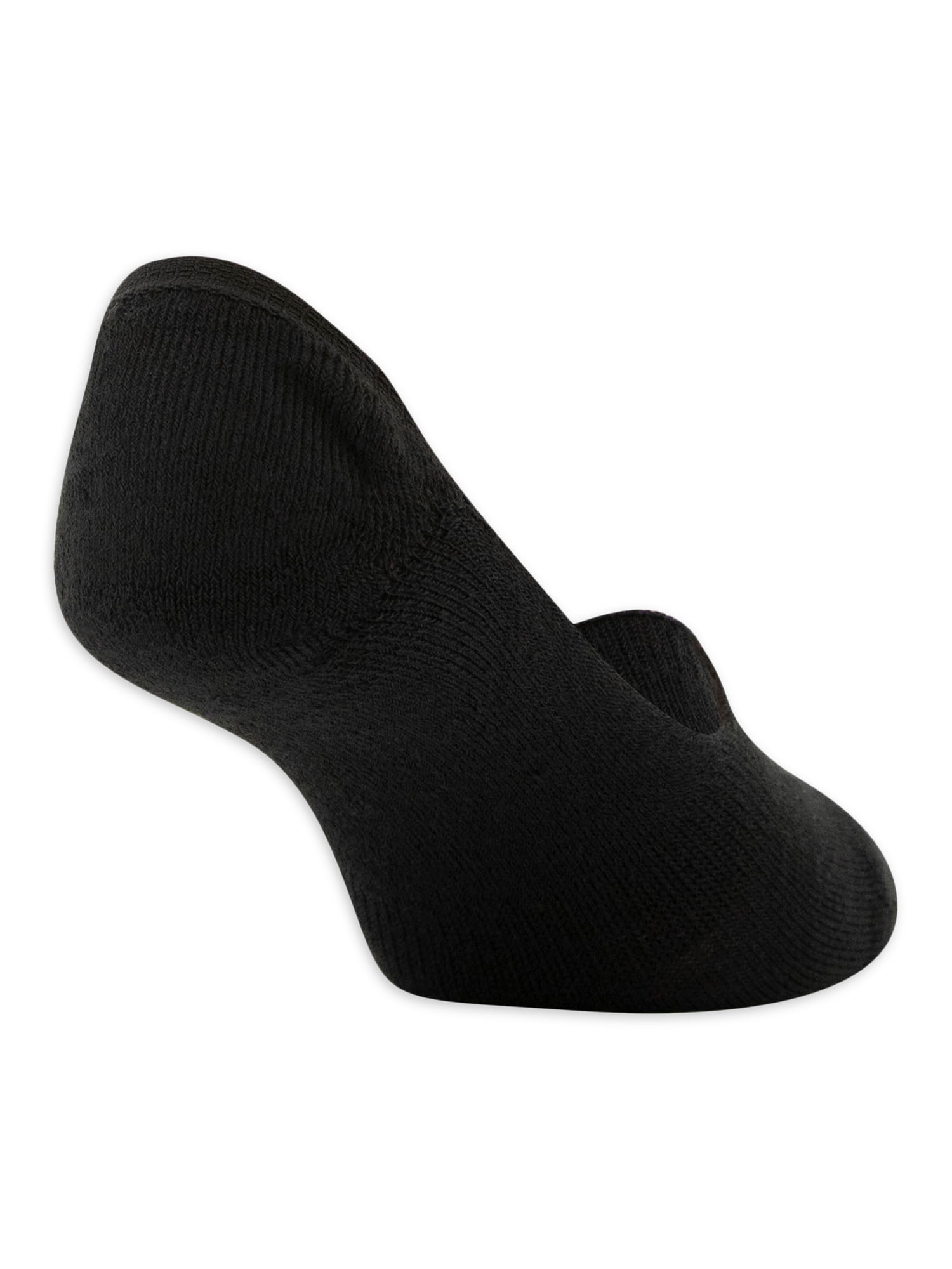 PEDS Women's Mid Cut Cushion Heel and Toe Liner Socks, 6 Pairs