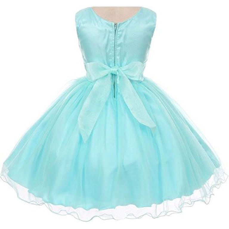aqua embroidered illusion dress Bronwyn Dress Aqua Floral Silhouette Jacquard Blue / XXL