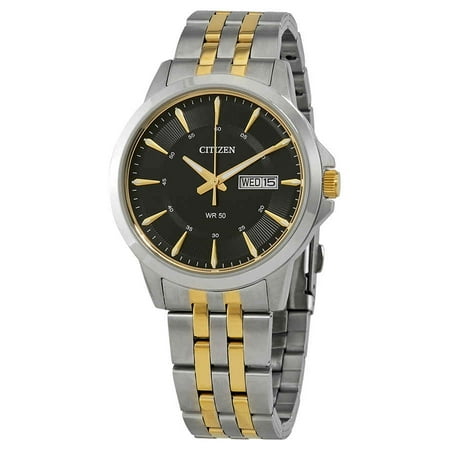citizen quartz two tone watch