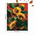 thumbnail image 3 of Vibrant Sunflower Botanical Canvas Wall Art, Bright Floral Print for Living Room, Bedroom, Kitchen and Dining Room Decor, 3 of 8