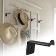 thumbnail image 6 of 2.8 Inch Hat Hooks for Wall - Cowboy Hat Rack, Strong Adhesive Cap Holder, Organizer for Baseball Caps, Wide-brimmed Hat, 6 of 7