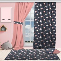3S Brother's Sweet Owls 100% Blackout Curtains for Kids Bedroom Thermal Insulated Noise Reducing Home Décor Printed Window Curtains Single Curtain Panel - Made in Turkey (52"Wx72"L)