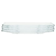 Mainstays 12-Piece Square Clear Glass Dinnerware Set