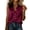 257#Wine, variant on Womens Silk Satin Sleeveless Button Down Shirts Blouses Solid Casual Loose V Neck Classic Tank Tops for Work Office Red XL