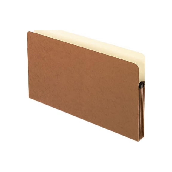 Pendaflex 1526E-OX 3 1/2 Inch Expansion File Pocket, Manila/Red Fiber, Legal, 25/Box