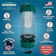 Flowtron 2 Acres Outdoor Electric Bug Zapper, 120W Mosquito Killer, Green, 1 Count