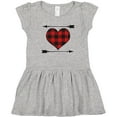 thumbnail image 3 of Inktastic Buffalo Plaid Valentines Day Heart Girls Toddler Dress, 3 of 5