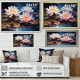 thumbnail image 4 of Designart "Enchantment In Lotus Waters I" Lotus Floater Framed Canvas Prints, 4 of 5