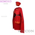 thumbnail image 5 of Disfraz de Lord Farquaad para cosplay, uniforme de anime, capa, guantes, sombrero, conjunto medieval, fiesta de Halloween, traje rojo para niños, mujeres y hombres, 5 of 5