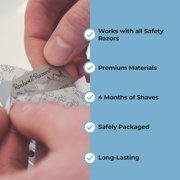 Rockwell Razors Double Edge Razor Blades for Razor Shaving, 20-Pack