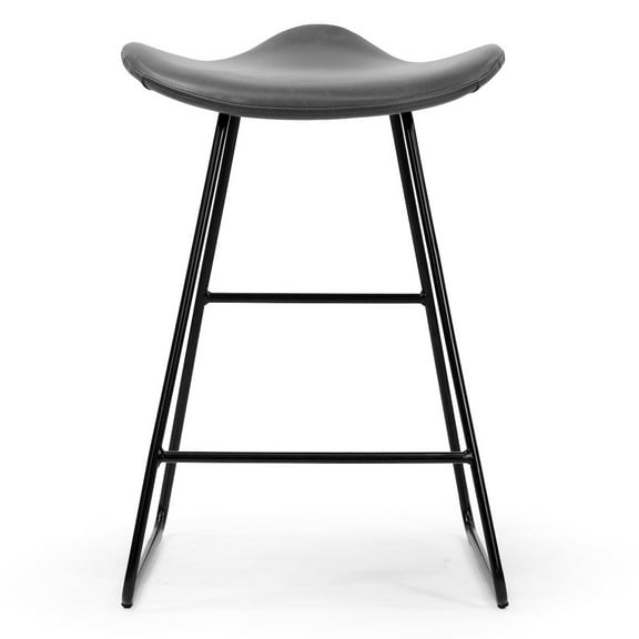 Glamour Home Balder 23.5" Velvet Fabric Bar Stool with Adjustable Leg in Blue