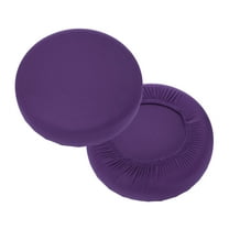 Uxcell 2 Pack Stool Covers Round, 11-15 Inch Bar Stool Covers Washable Dustproof Slipcover Seat Cushion with Elastic for Bar Kitchen Living Room Decor, Purple