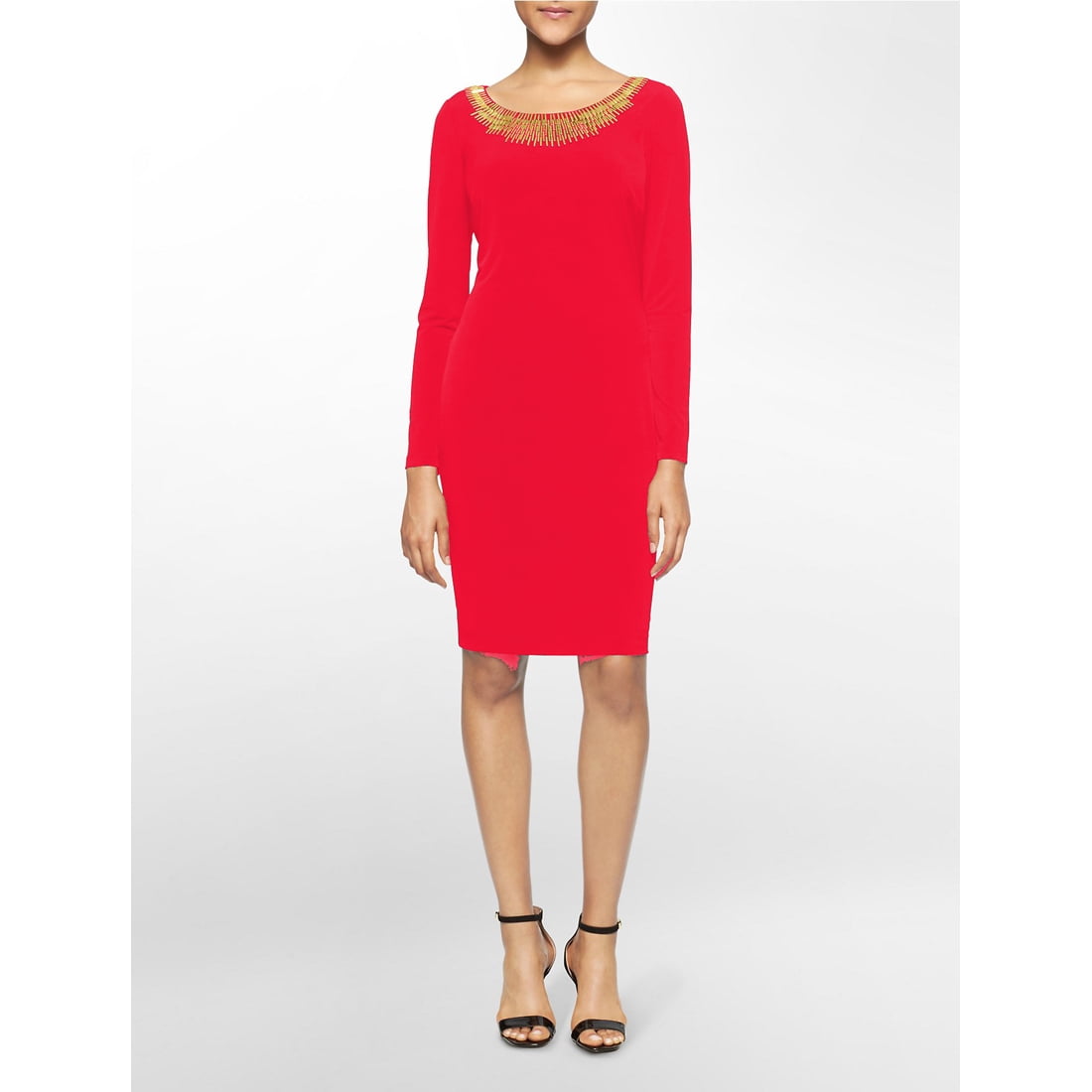 Calvin Klein Gold Hardware Neckline 