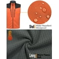 thumbnail image 4 of Little Donkey Andy Men's Fleece Lined Outdoor Vest Lightweight Windproof Warm Sleeveless Jacket for Hiking Trekking Travel Golf Vibrant Orange L, 4 of 6