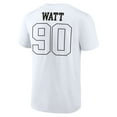 thumbnail image 3 of Men's T.J. Watt White Pittsburgh Steelers Tonal Name & Number T-Shirt, 3 of 3